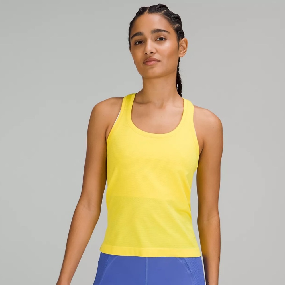 NWT Lululemon Swiftly Tech Racerback Tank Top 2.0 *Race Size 6 in Sonic Yellow